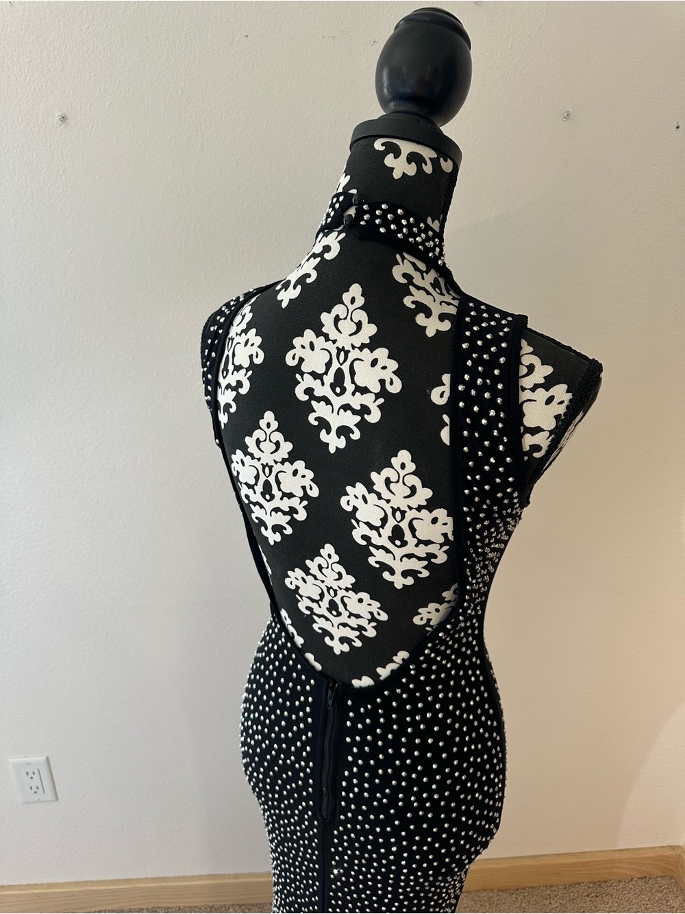 Windsor Black Bedazzled Maxi Dress - Picture 5 of 5